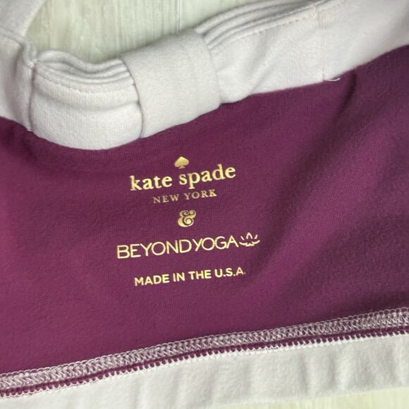 Beyond Yoga Kate Spade Sports Bra Womens Medium Color Block Athletic Workout - Picture 6 of 13
